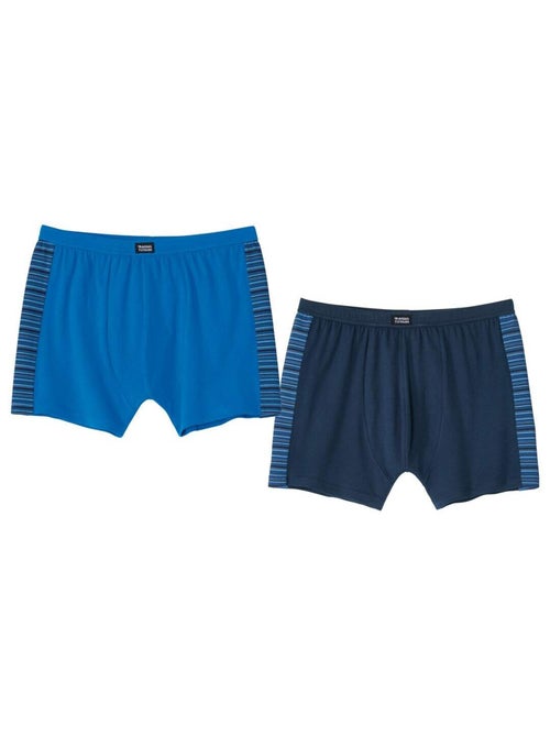 Lot de 2 Boxers Stretch Fantaisie   - ATLAS FOR MEN - Kiabi