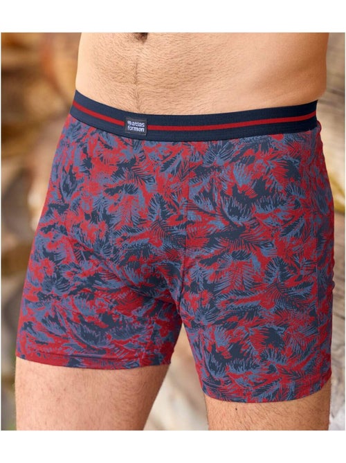 Lot de 2 Boxers Stretch Fantaisie   - ATLAS FOR MEN - Kiabi