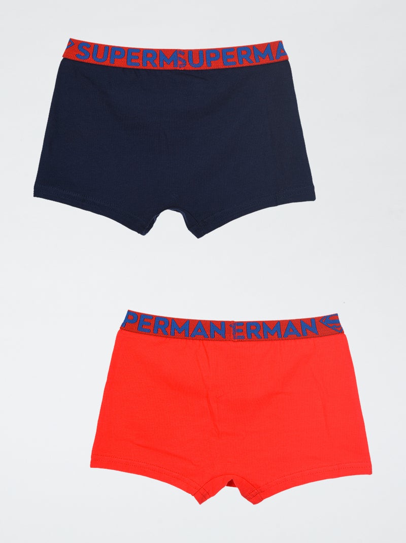 Lot de 2 boxers 'Super-man' GRIS - Kiabi