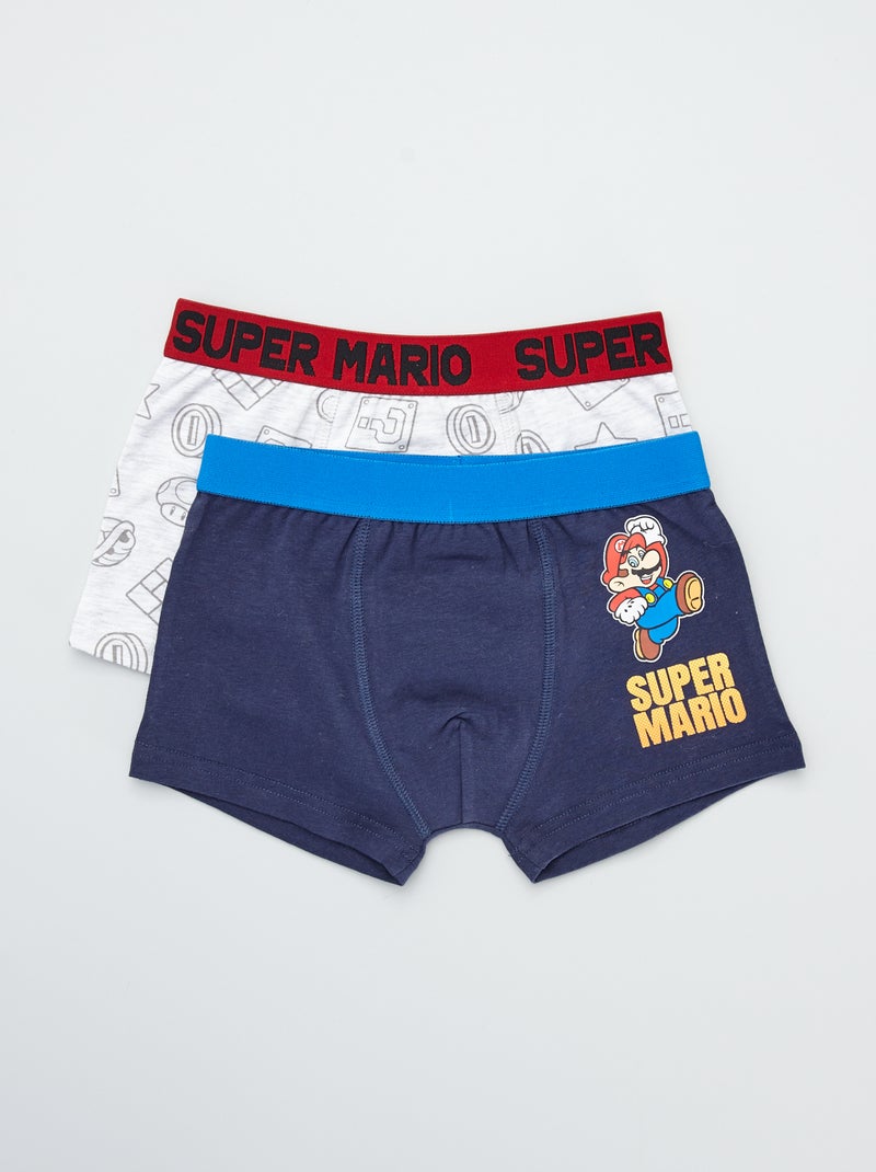 Lot de boxers 'Super Mario' Gris Kiabi
