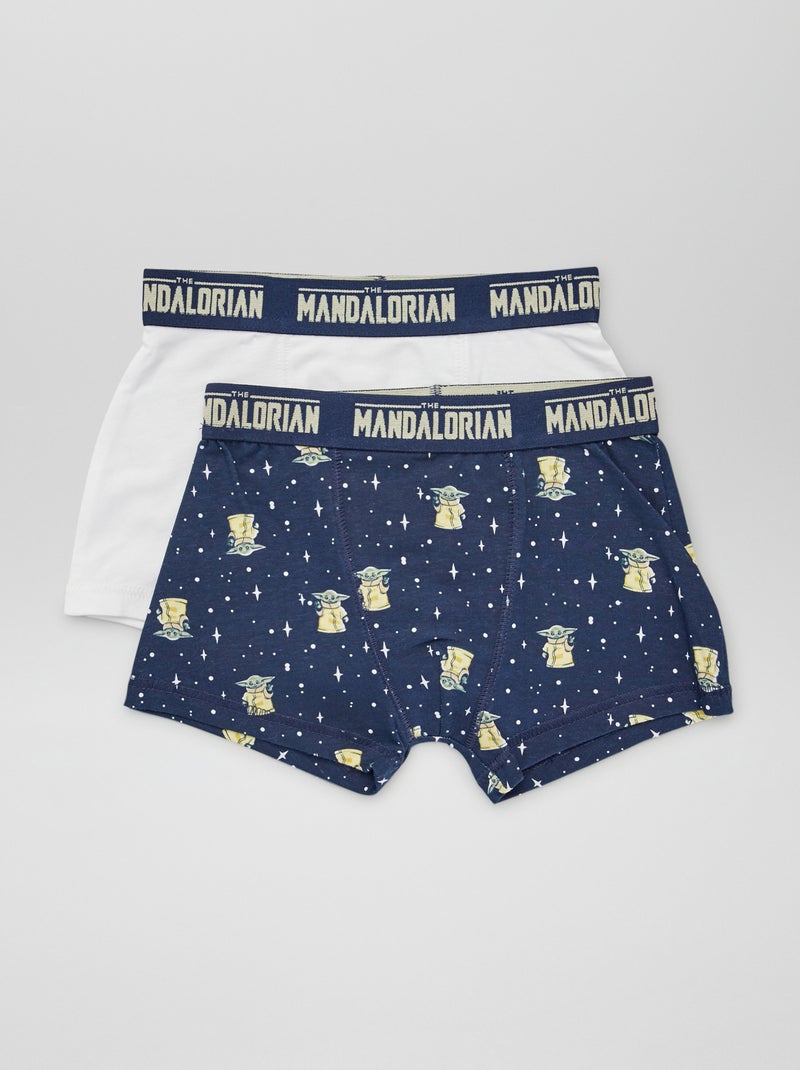 Lot de 2 boxers 'The Mandalorian' Bleu/blanc - Kiabi