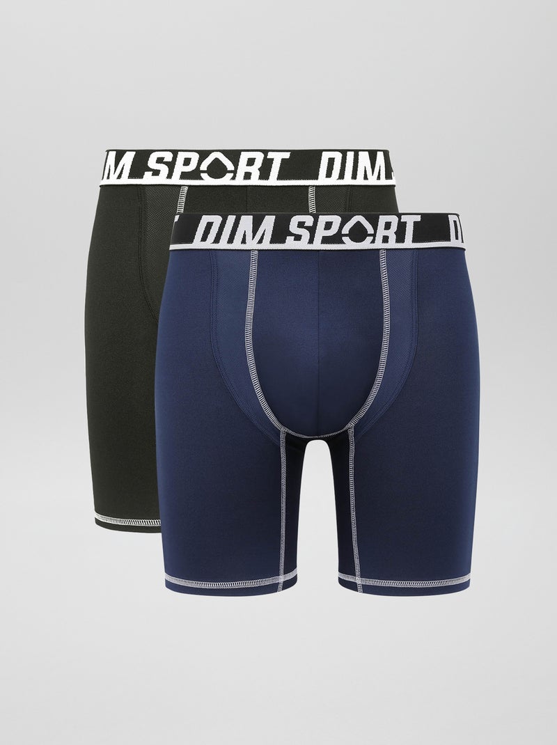 Lot de 2 boxers thermorégulateurs 'DIM' Bleu/Noir - Kiabi