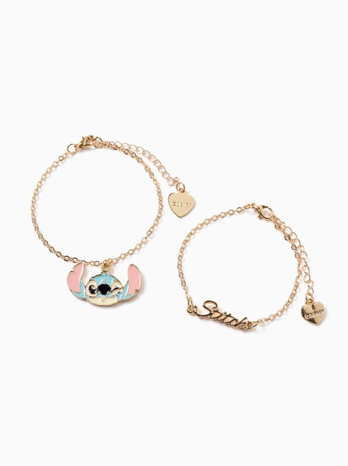 Lot de 2 Bracelets avec Pendentif Lilo et Stitch - Kiabi