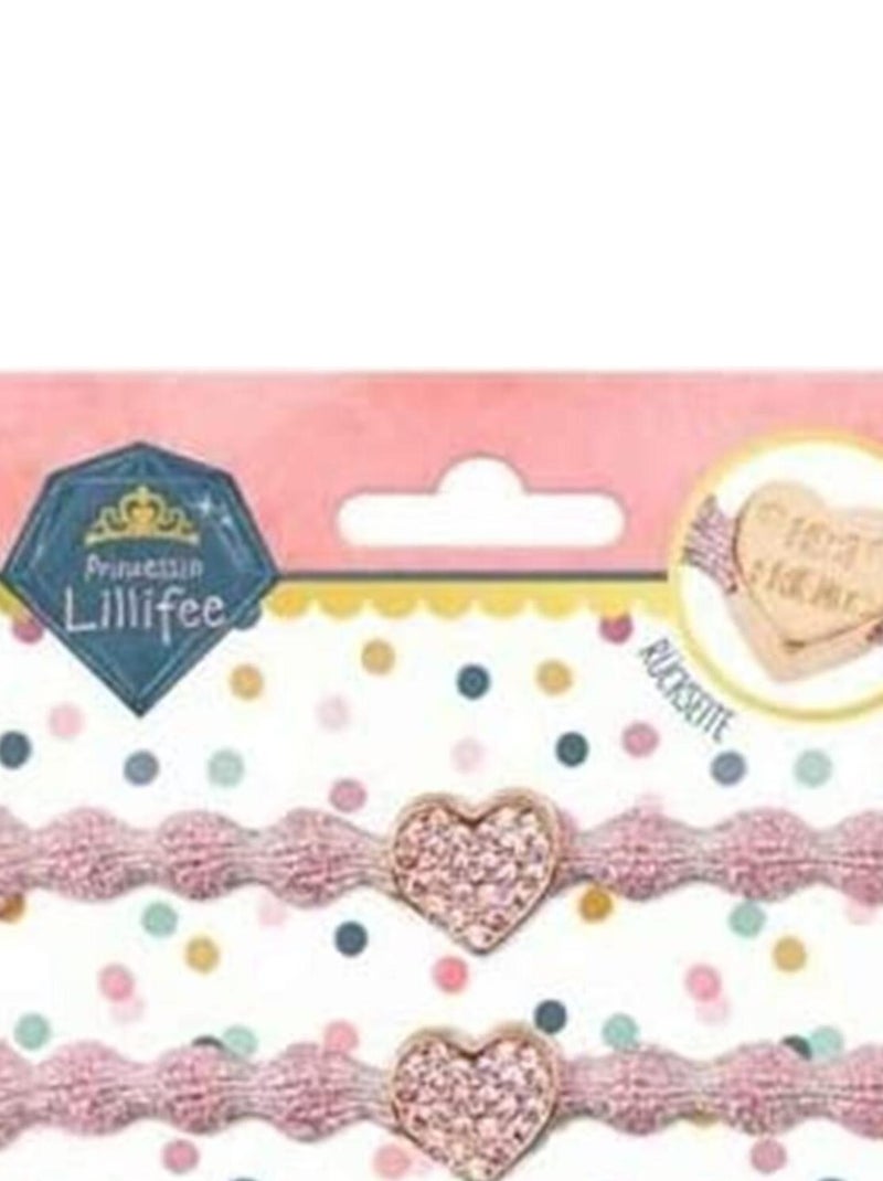 Lot de 2 bracelets d'amitié Princesse Lillifee - paillettes et or N/A - Kiabi