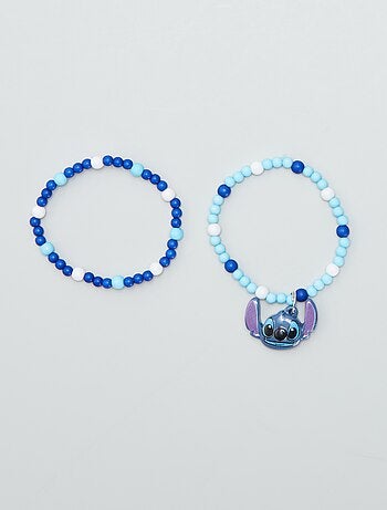 Lot de 2 bracelets perles 'Stitch'