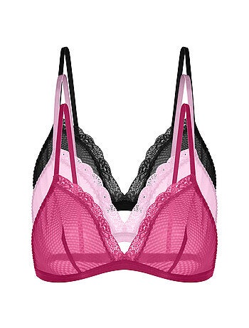 Lot de 2 bralettes non rembourrées misha – Dorina