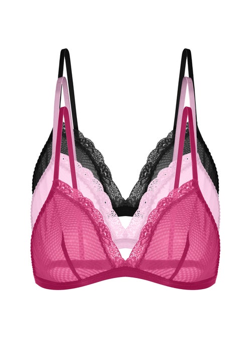 Lot de 2 bralettes non rembourrées misha Dorina - Kiabi