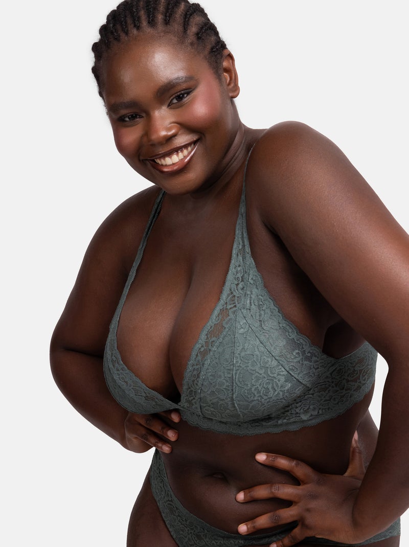 Lot de 2 bralettes rembourrées lana Dorina Blanc Vert - Kiabi
