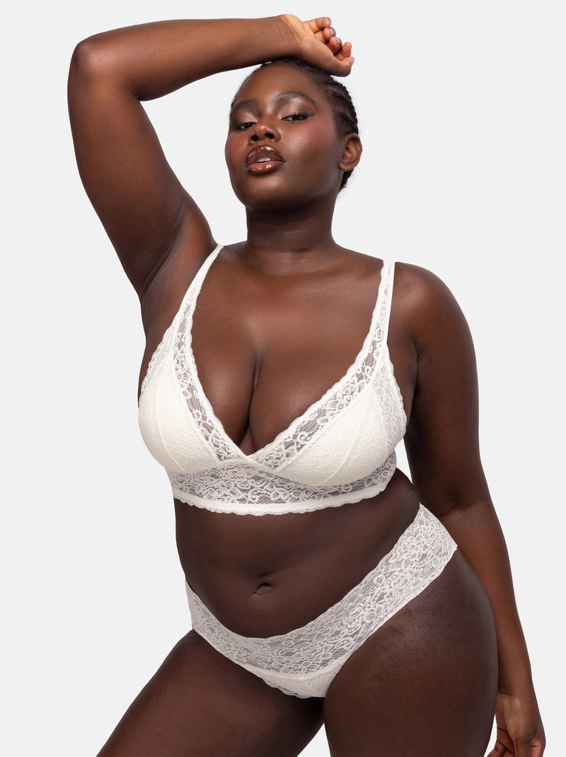 Lot de 2 bralettes rembourrées lana Dorina Blanc Vert - Kiabi