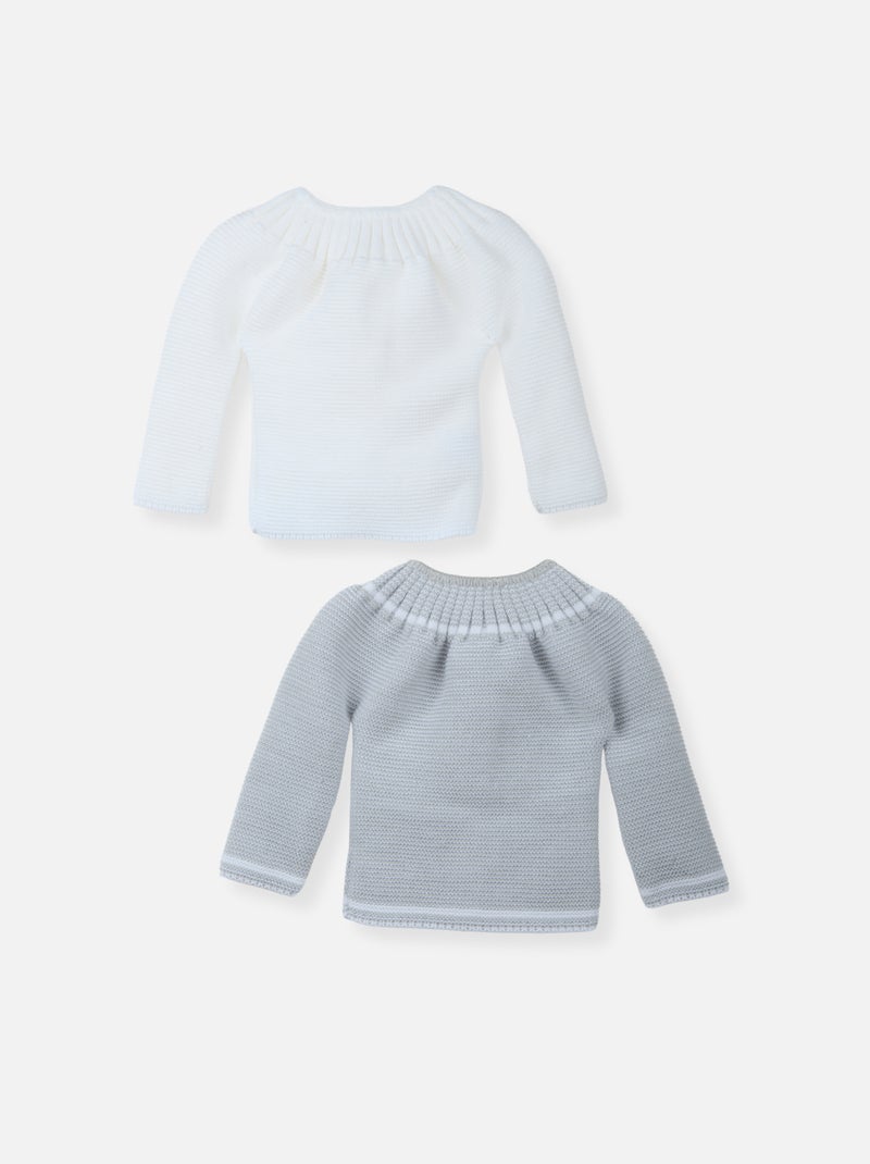 Lot de 2 Brassières Blanc Gris - Kiabi