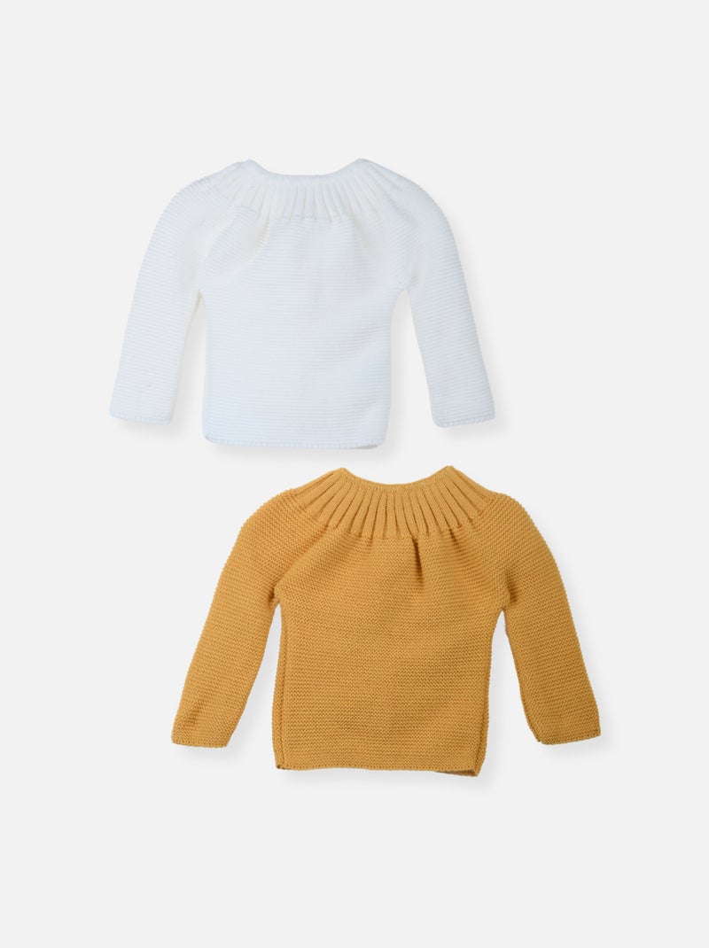 Lot de 2 Brassières Blanc Jaune - Kiabi