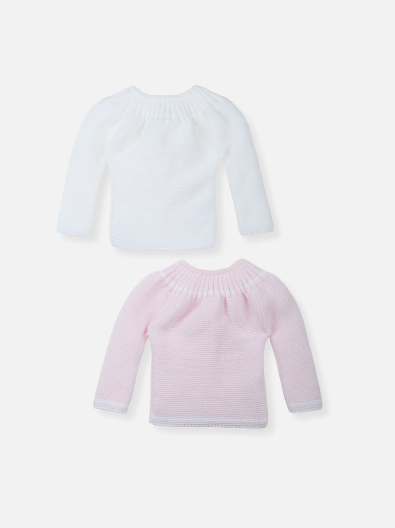 Lot de 2 Brassières Blanc Rose - Kiabi