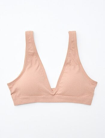 Lot de 2 brassières côtelées sans coutures