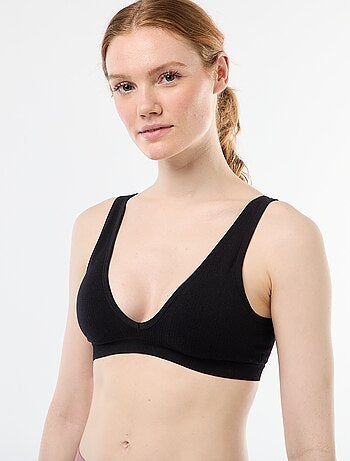 Lot de 2 brassières côtelées sans coutures