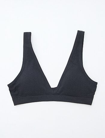 Lot de 2 brassières côtelées sans coutures