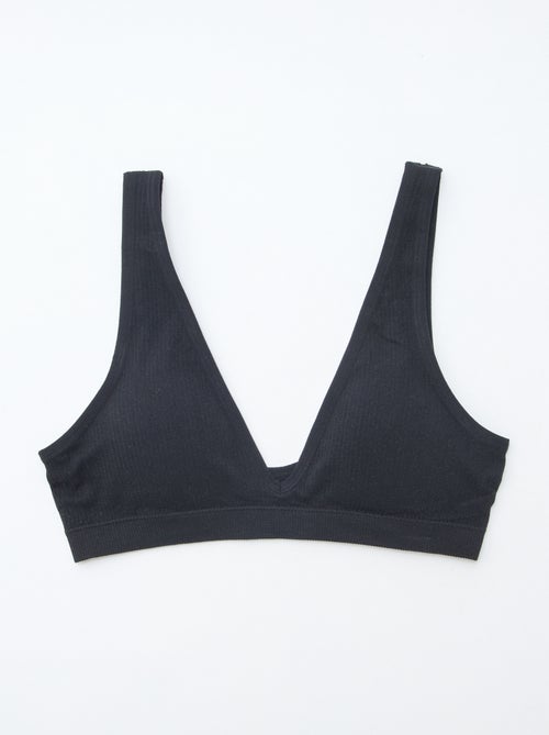 Lot de 2 brassières côtelées sans coutures - Kiabi