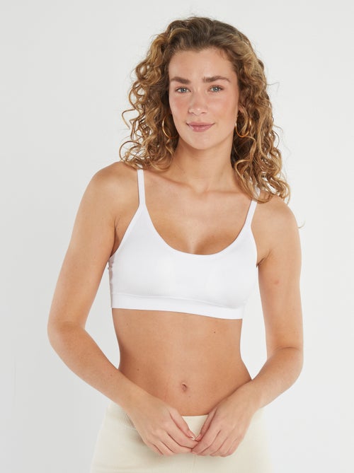 Lot de 2 brassières côtelés - Kiabi