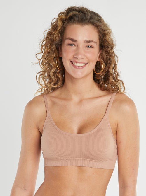 Lot de 2 brassières côtelés - Kiabi