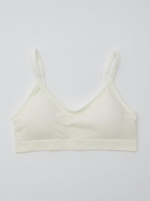 Lot de 2 brassières côtelés - Kiabi
