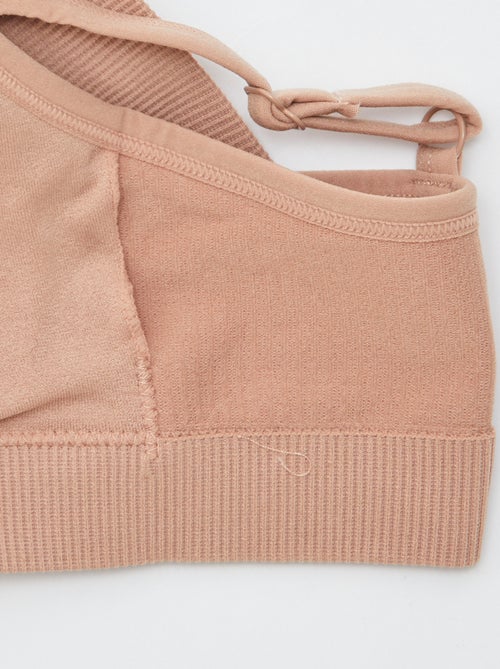 Lot de 2 brassières côtelés - Kiabi