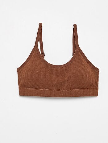 Lot de 2 brassières côtelés