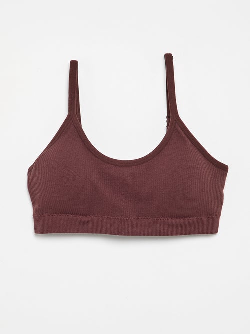 Lot de 2 brassières côtelés - Kiabi Lot de 2 brassières côtelés - Kiabi