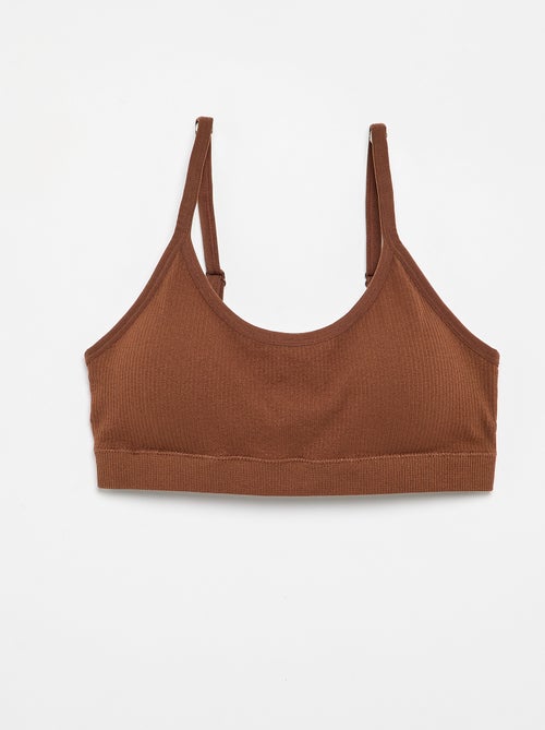 Lot de 2 brassières côtelés - Kiabi Lot de 2 brassières côtelés - Kiabi