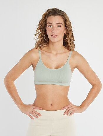 Lot de 2 brassières côtelés