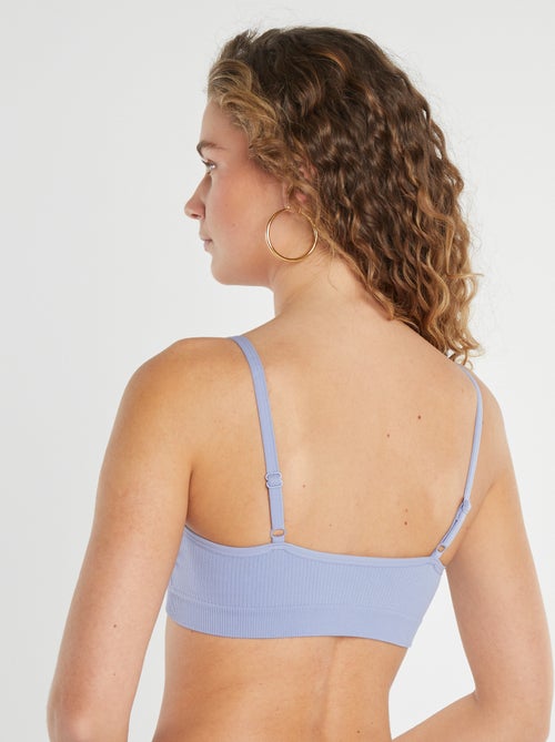 Lot de 2 brassières côtelés - Kiabi