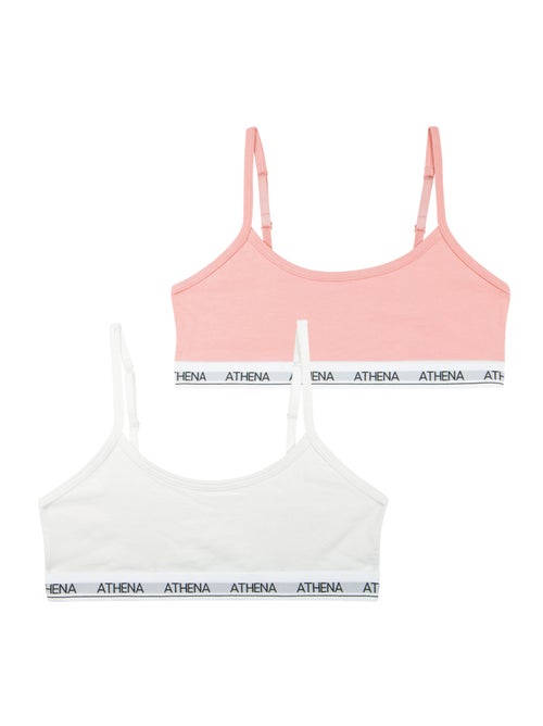 Lot de 2 brassières Coton Ultra Doux by Athena Fille - Kiabi