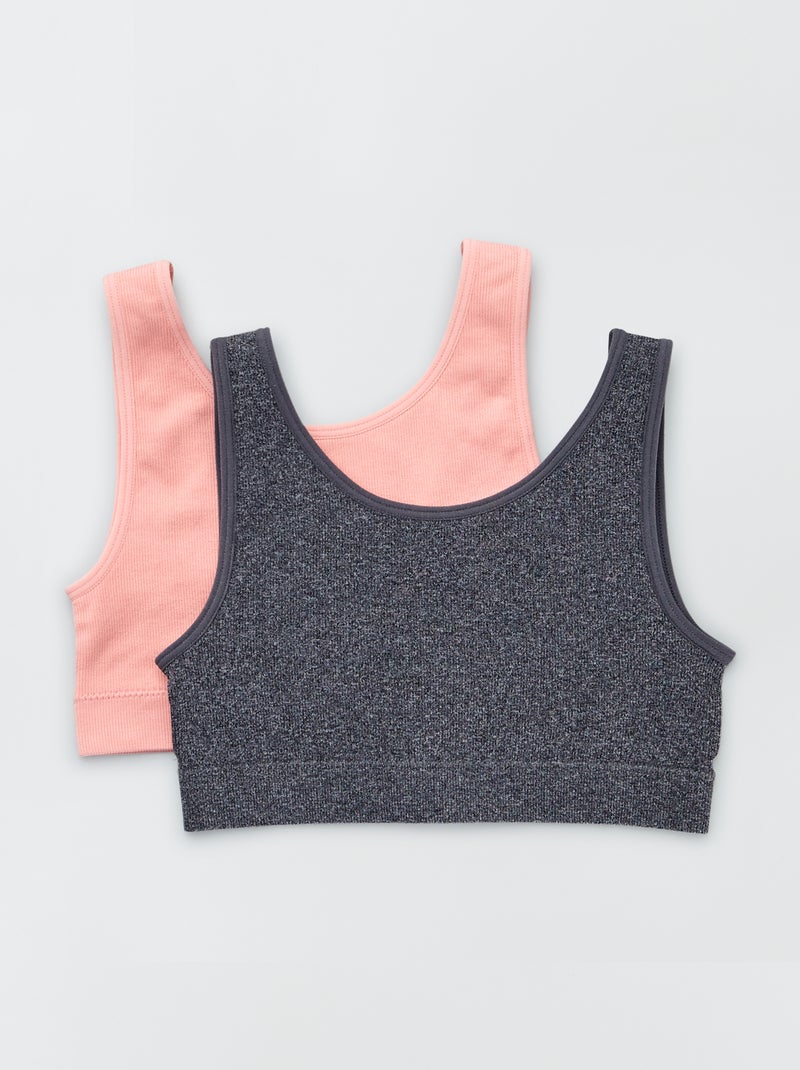 Lot de 2 brassières de sport ROSE - Kiabi