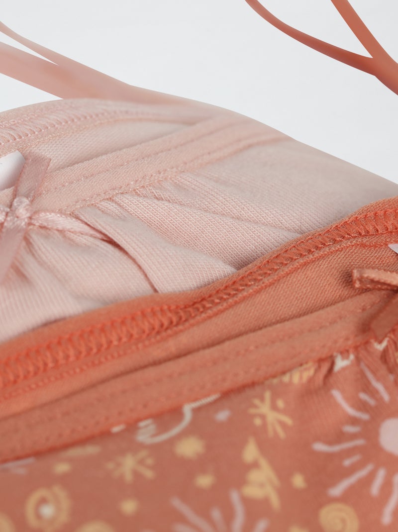 Lot de 2 brassières DIM en coton uni Blanc - Kiabi