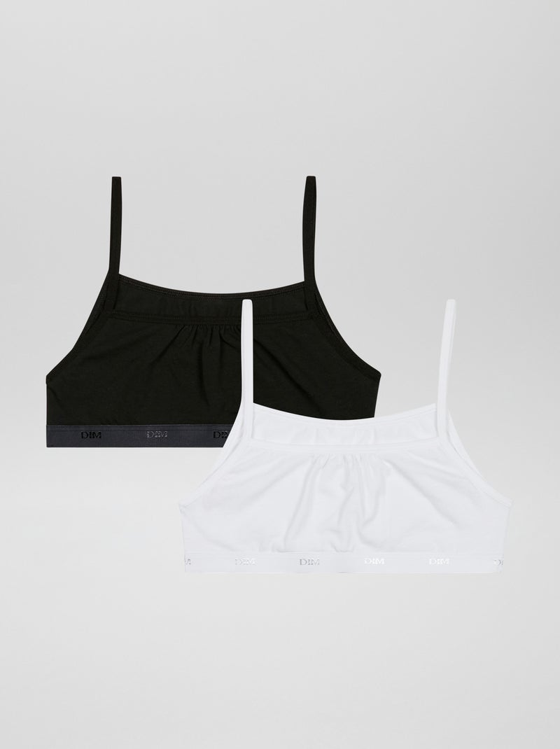 Lot de 2 brassières 'Dim' Noir/blanc - Kiabi