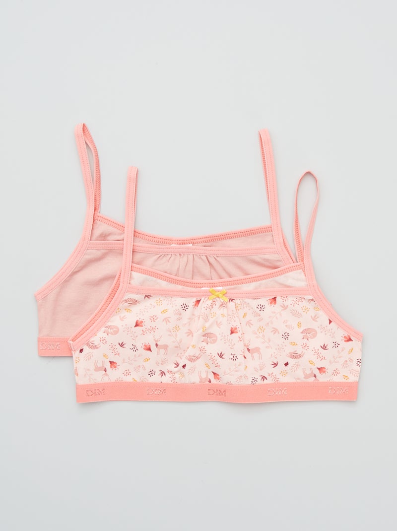 Lot de 2 brassières 'DIM' rose - Kiabi