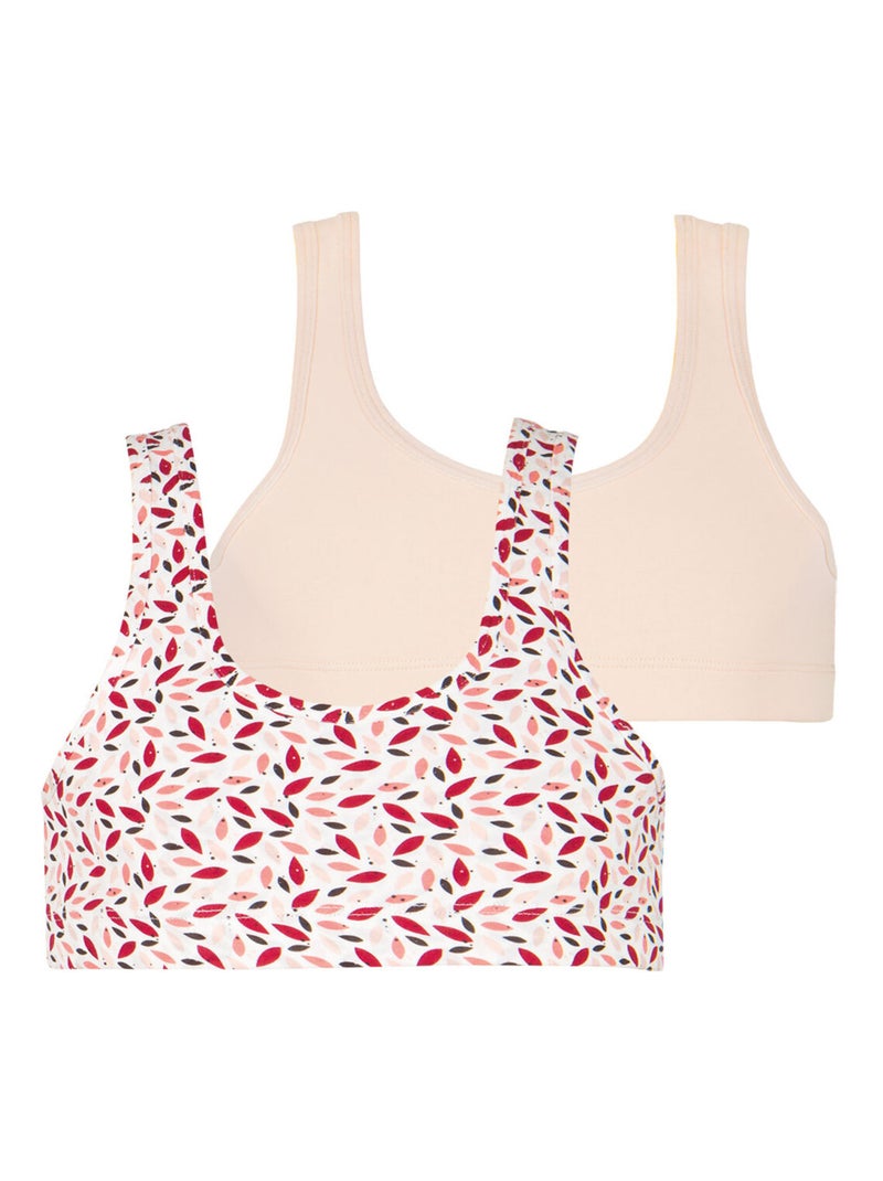 Lot de 2 brassières Ecopack Girl Mode Athena Fille Abricot - Kiabi