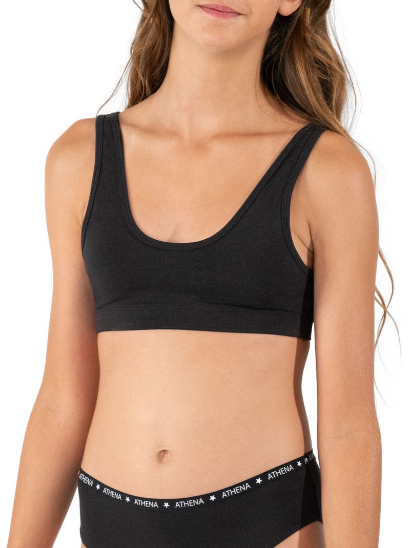 Lot de 2 brassières ecopack girl mode athena fille Noir Multicolore - Kiabi