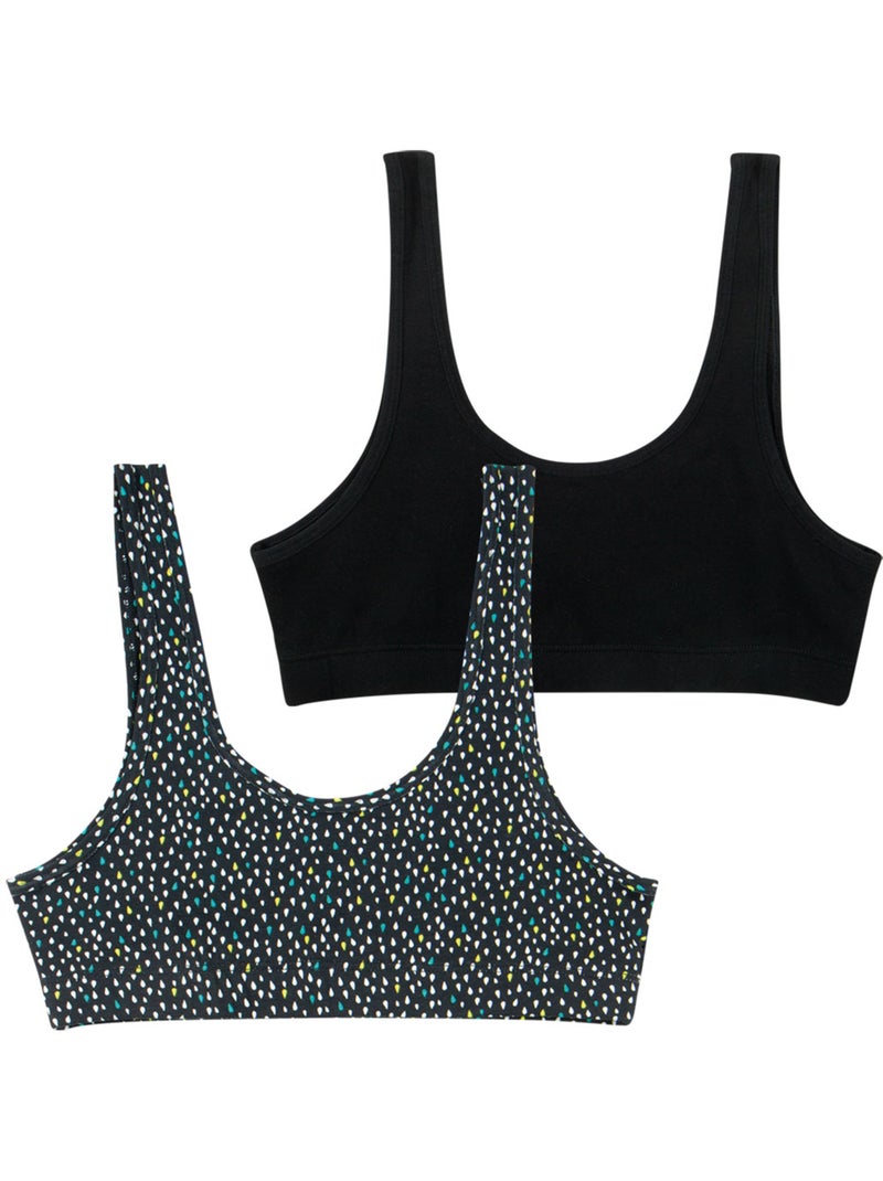 Lot de 2 brassières ecopack girl mode athena fille Noir Multicolore - Kiabi