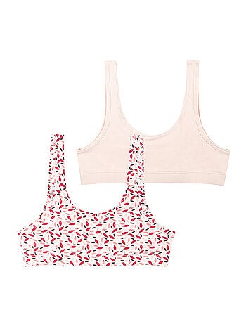Lot de 2 brassières Ecopack Girl Mode Athena Fille