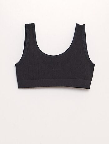 Lot de 2 brassières en maille côtelée