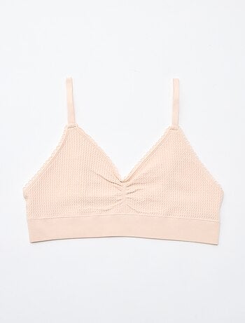 Lot de 2 brassières en maille reliefée