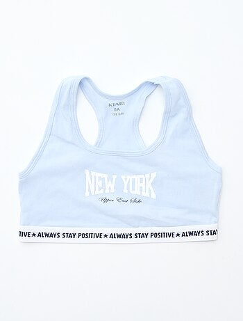 Lot de 2 brassières fille au style uni