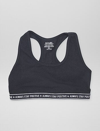 Lot de 2 brassières fille au style uni