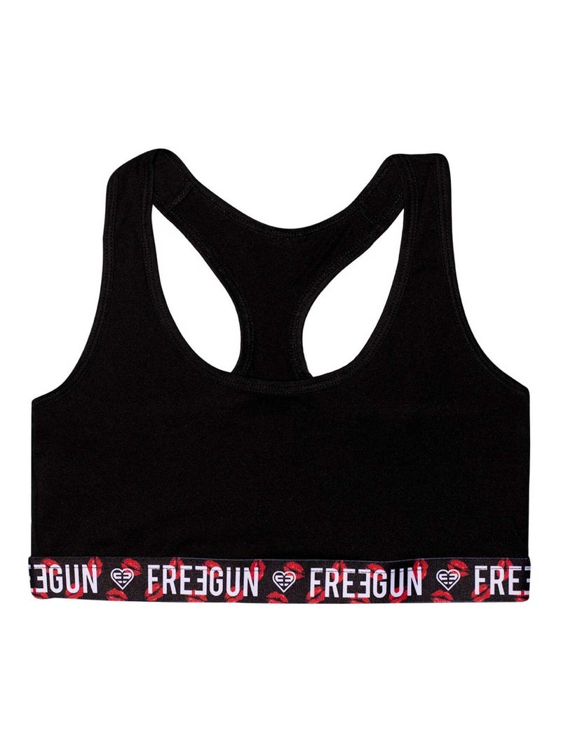 Lot de 2 Brassières fille Best Of Anniversary Fun Freegun Noir - Kiabi