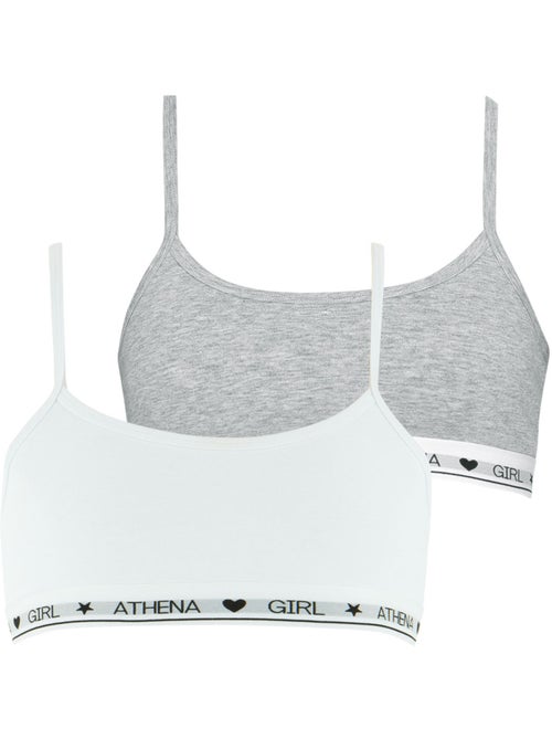 Lot de 2 brassières fille Coton Ultra Doux Athena Fille - Kiabi