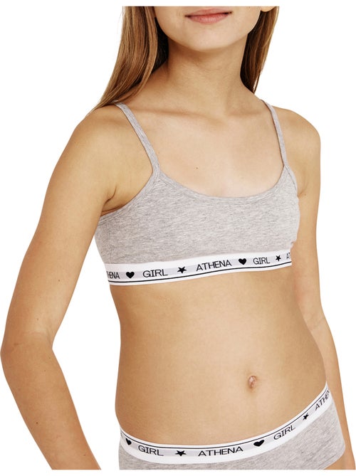 Lot de 2 brassières fille Coton Ultra Doux Athena Fille - Kiabi