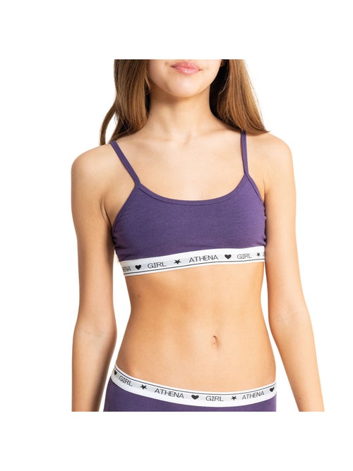 Lot de 2 brassières fille Coton Ultra Doux Athena Fille - Kiabi