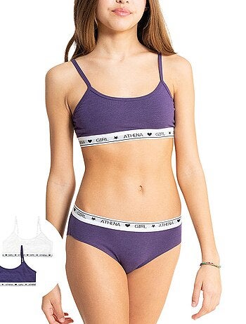 Lot de 2 brassières fille Coton Ultra Doux Fille