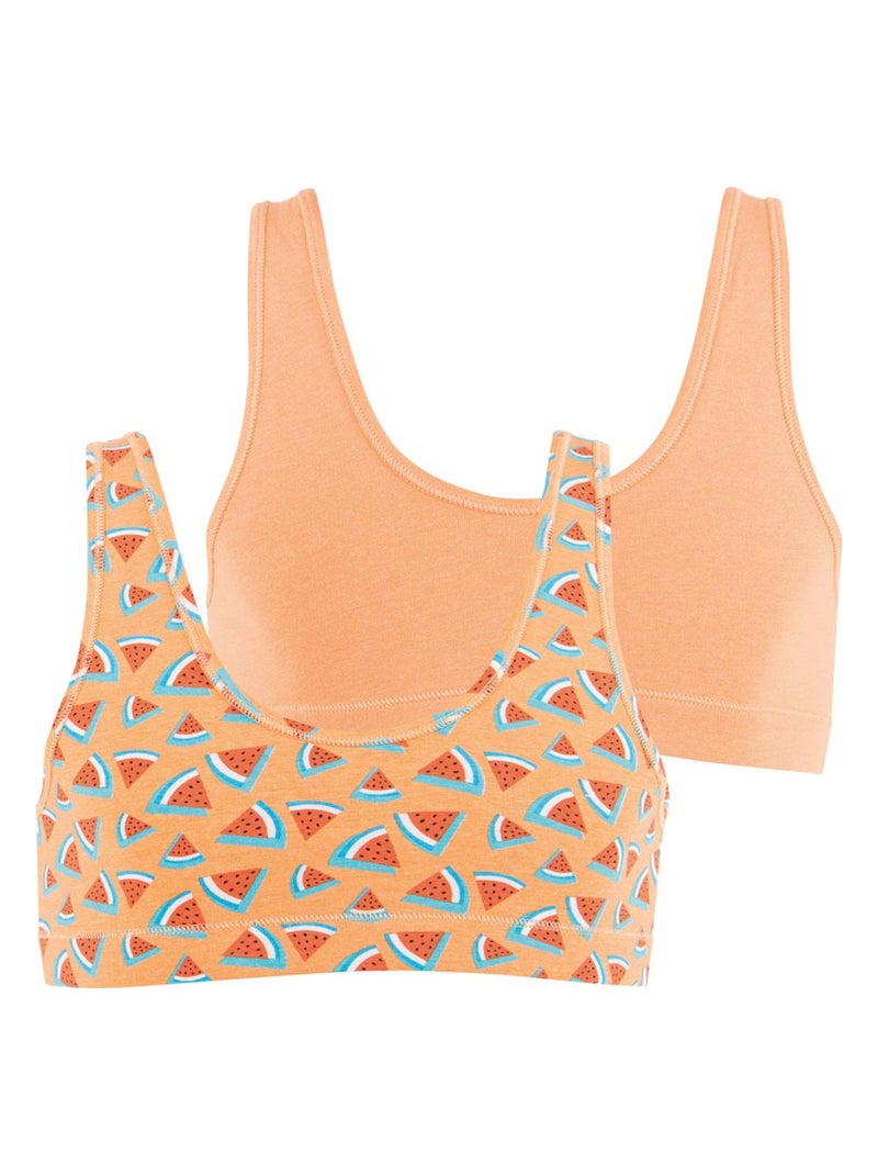 Lot de 2 brassières fille Ecopack Girl Mode   Fille Rose - Kiabi