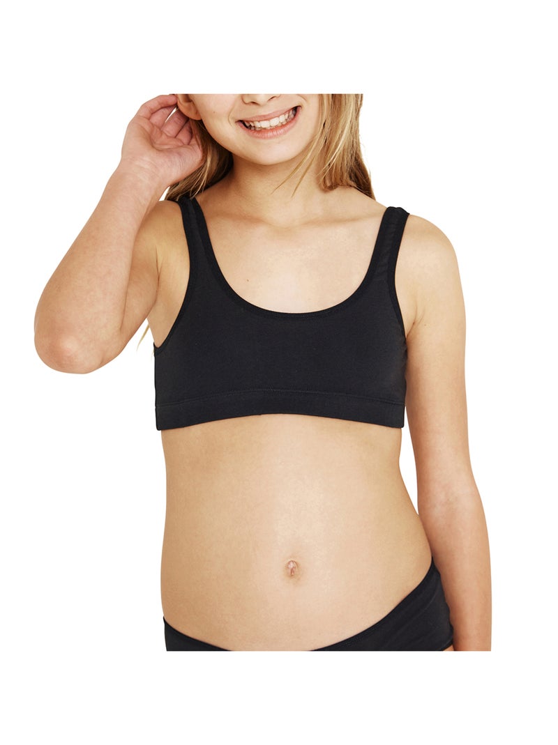 Lot de 2 brassières fille Ecopack Mode Girl by Athena Noir - Kiabi