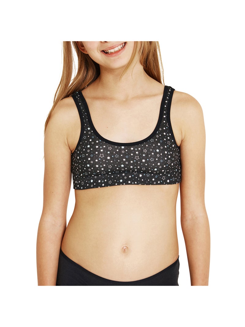 Lot de 2 brassières fille Ecopack Mode Girl by Athena Noir - Kiabi